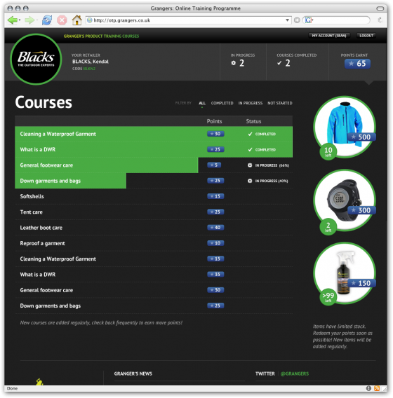 Online Training Programme Screenshot 1