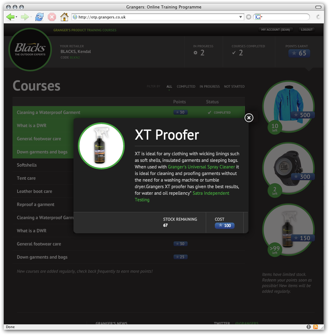 Online Training Programme Screenshot 2
