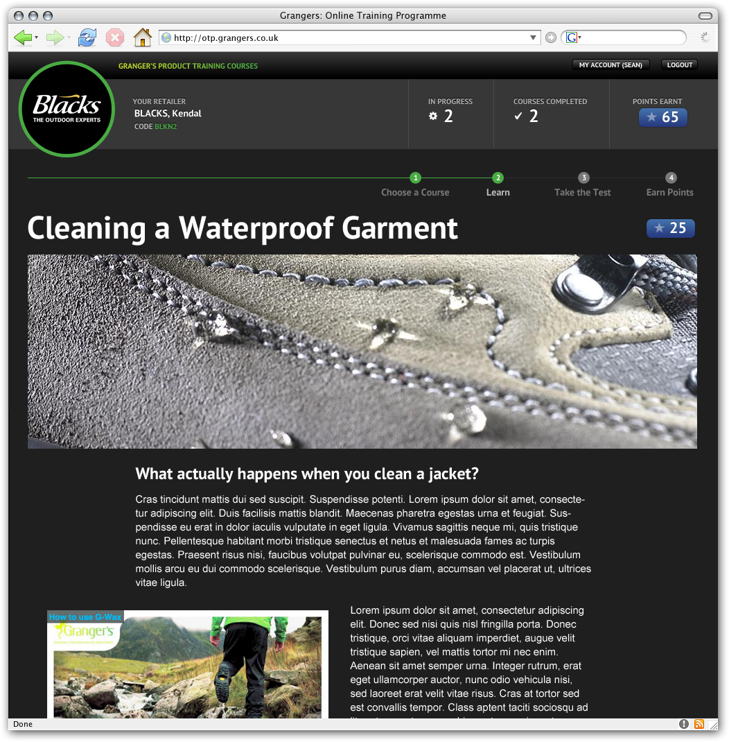 Online Training Programme Screenshot 3
